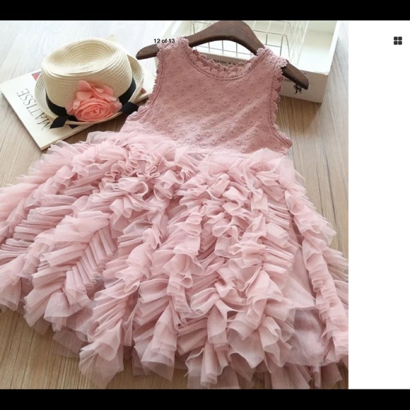 Pink Magnolia | Dresses | Nwt Beautiful Dusty Rose Or White Girls Dress ...